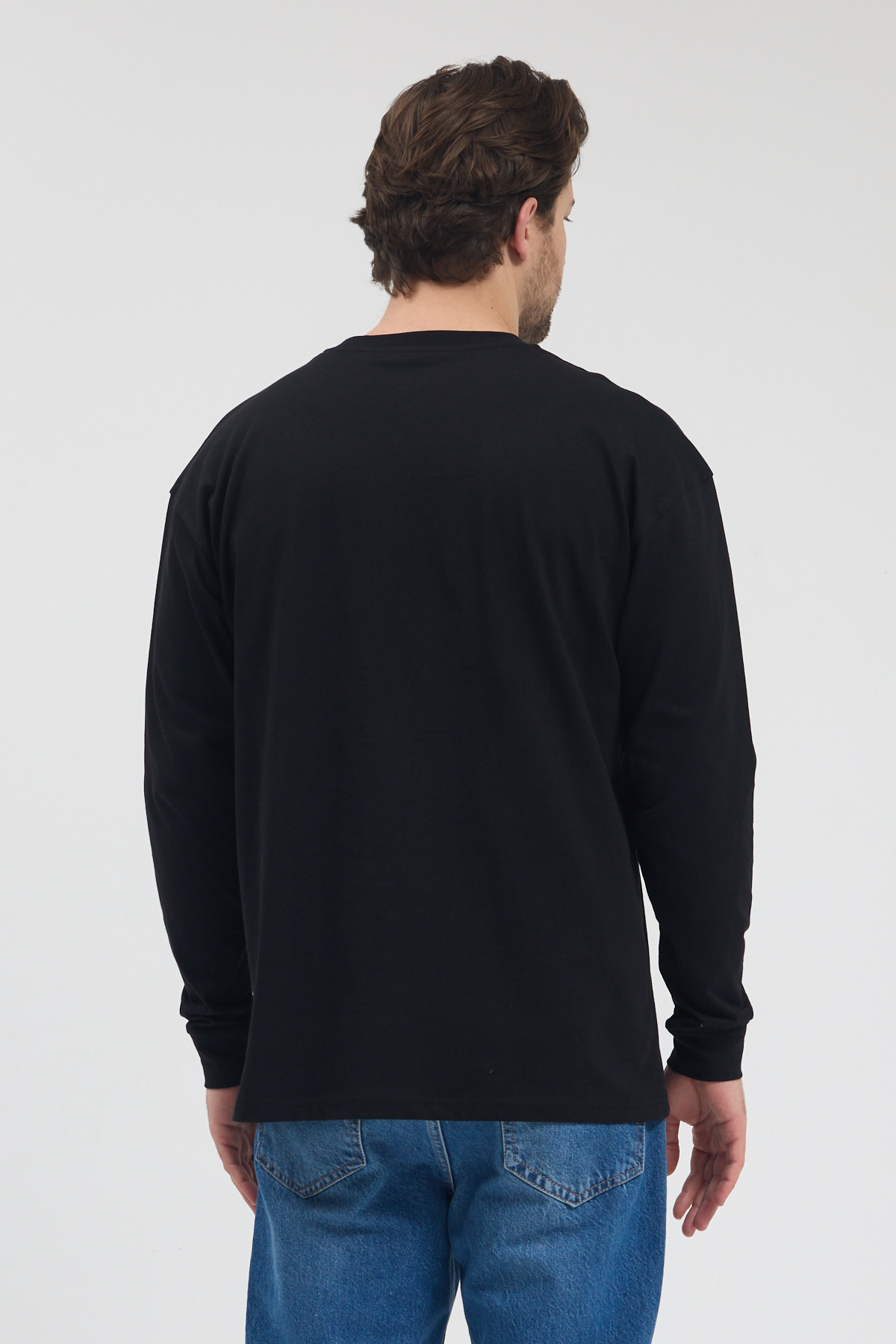 Siyah Uzun Kollu Premium T-Shirt - Görsel 4