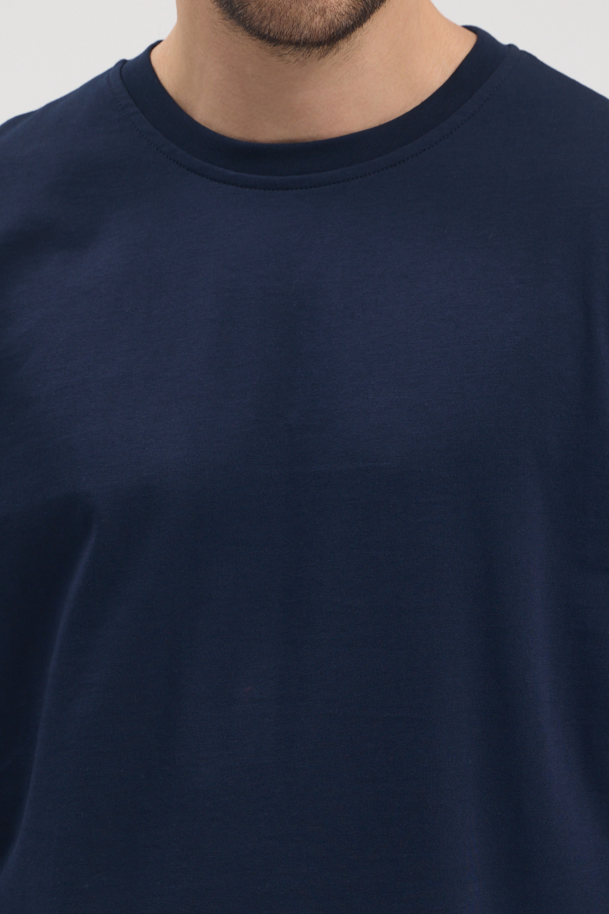 Lacivert Uzun Kollu Premium T-Shirt - Görsel 3