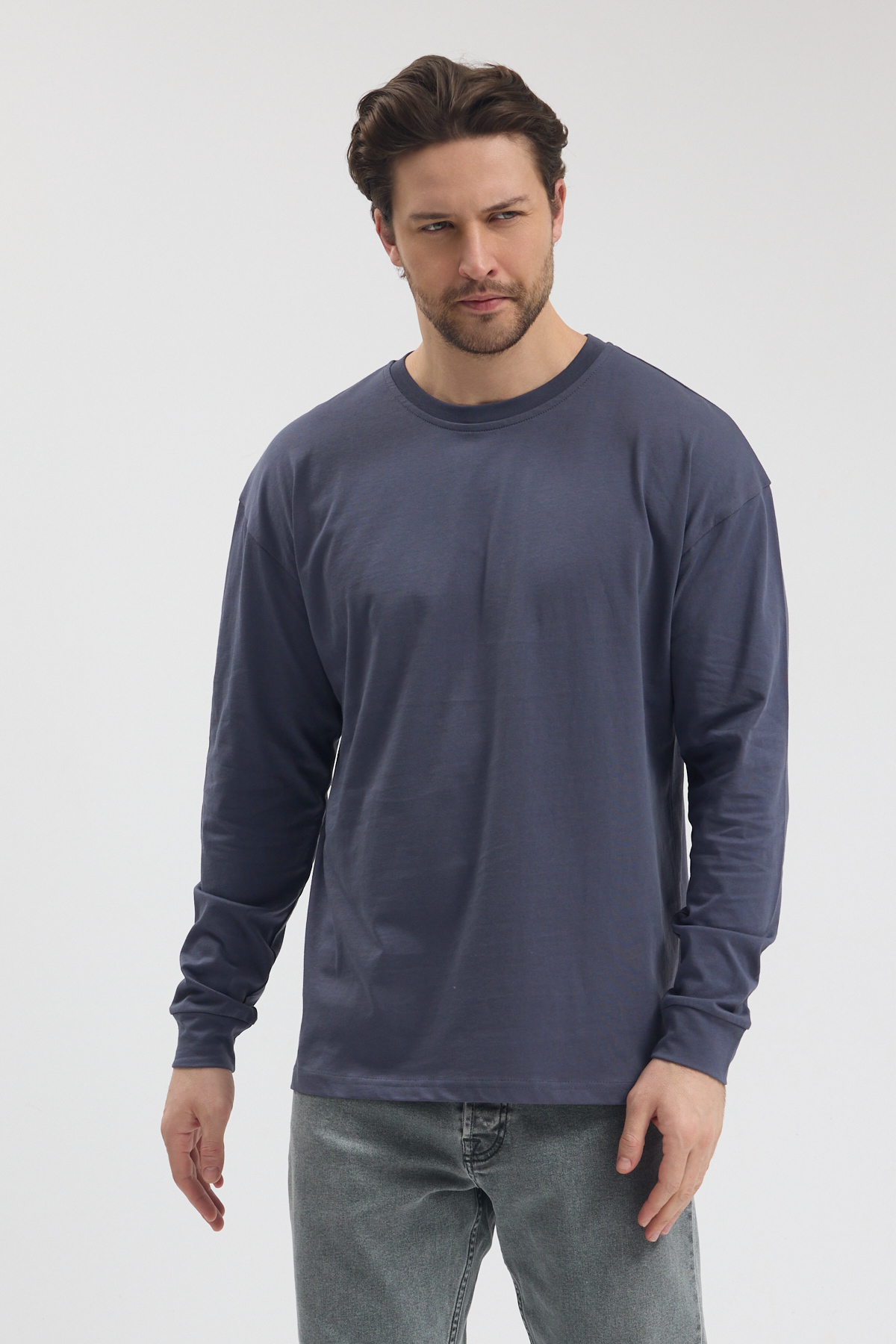 Füme Uzun Kollu Premium T-Shirt - Görsel 7