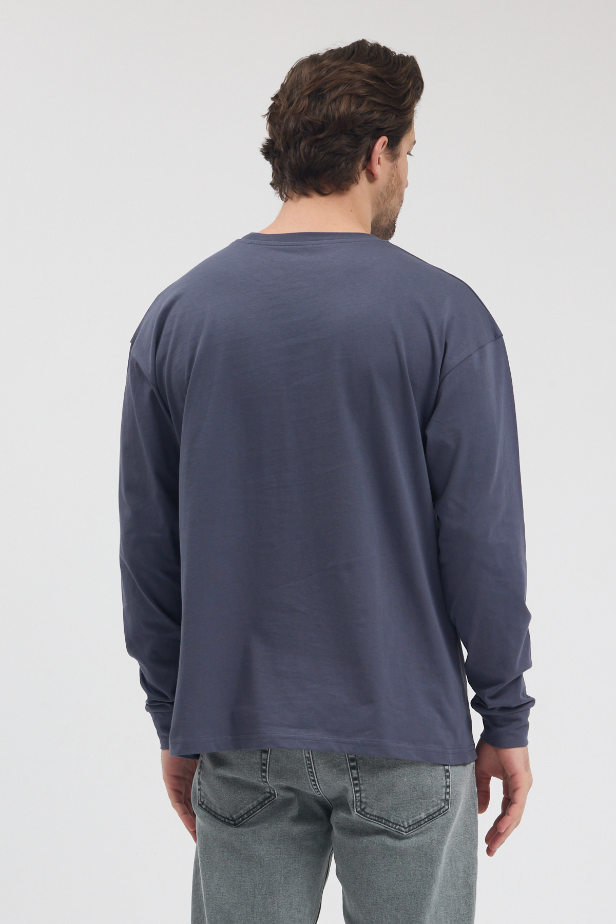Füme Uzun Kollu Premium T-Shirt - Görsel 4
